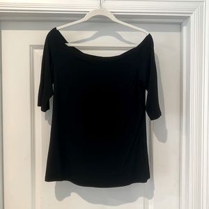Off the shoulder black top - NWT - Size: M